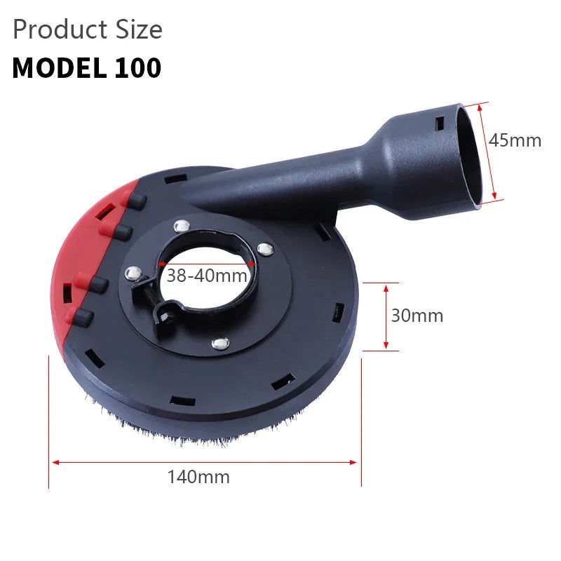Angle Grinder Dust Shroud – Universal 100/125mm Cover