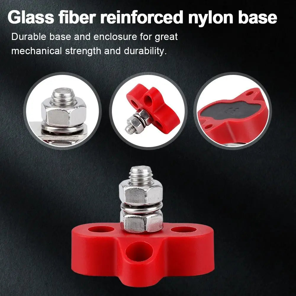 Car Truck RV Boat Bus Bar Terminal Block Battery Power Stud Junction