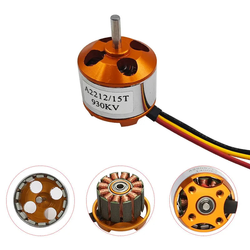 A2212 Brushless Motor 30A ESC Servo & Propeller RC Plane Kit