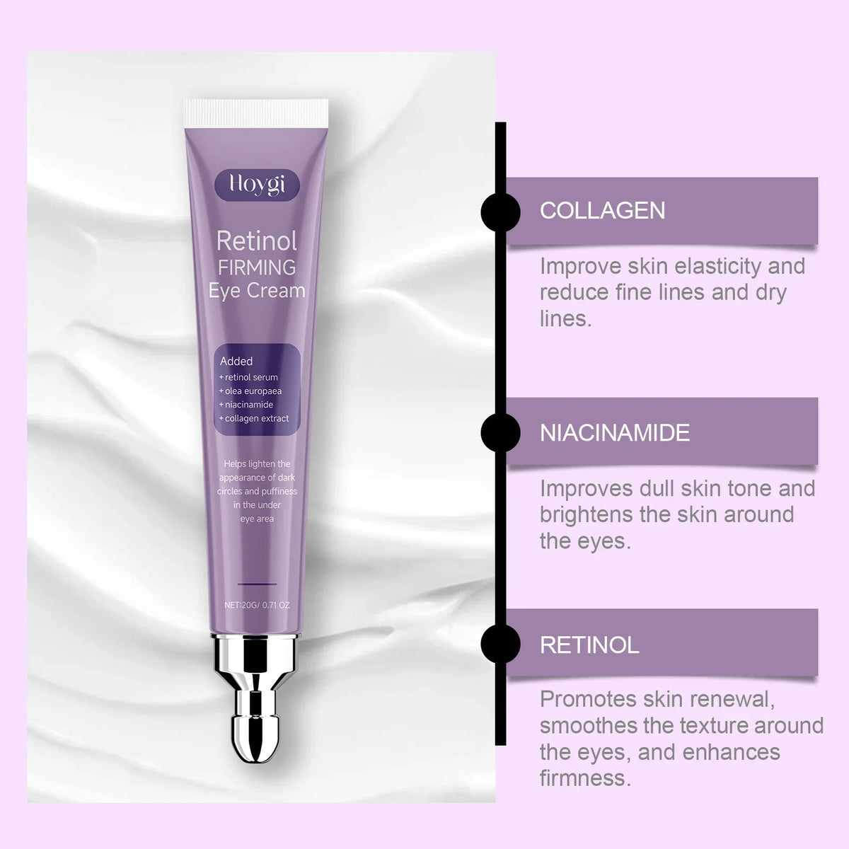 Retinol Eye Cream – Dark Circles, Puffiness & Fine Lines