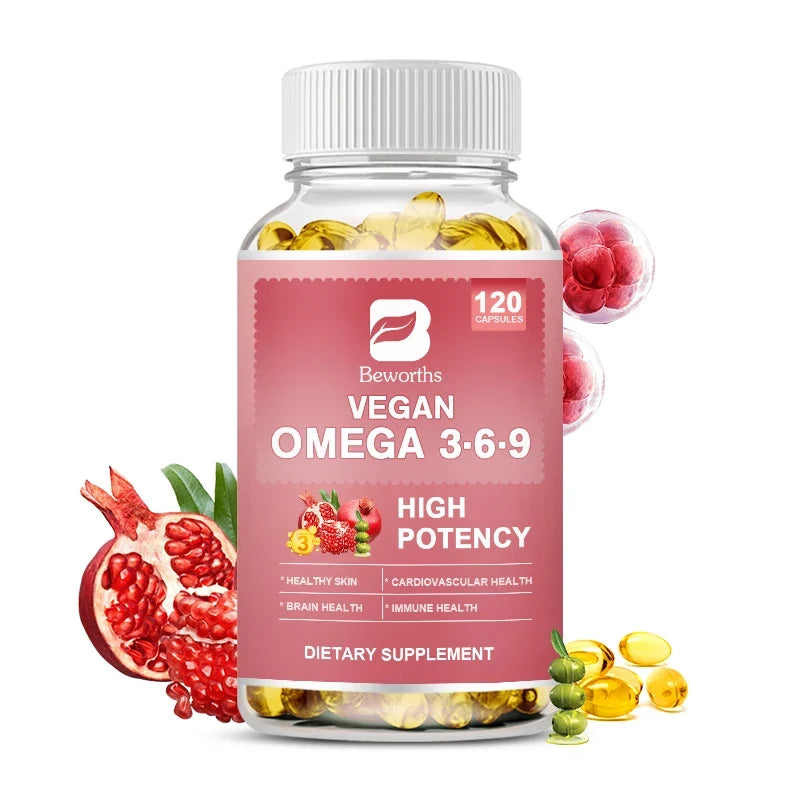 BEWORTHS Omega 3 6 9 Capsules – Brain, Heart & Immune Health
