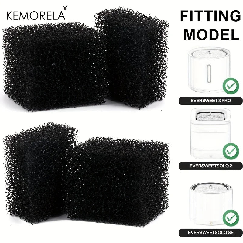 Kemorela Pet Fountain Foam Filter – Petkit Eversweet Compatible
