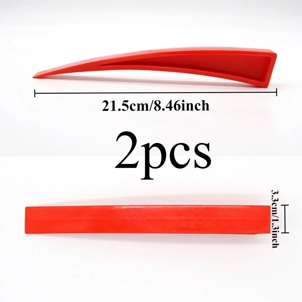 Car Door Wedge Tool – Curved Dent Repair, Lightweight Red