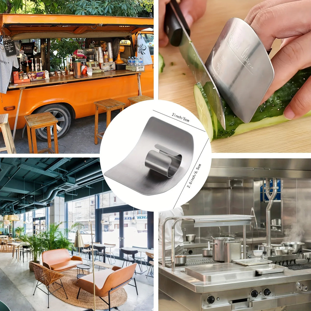 Stainless Steel Finger Guard – Safe Cutting Kitchen Gadget