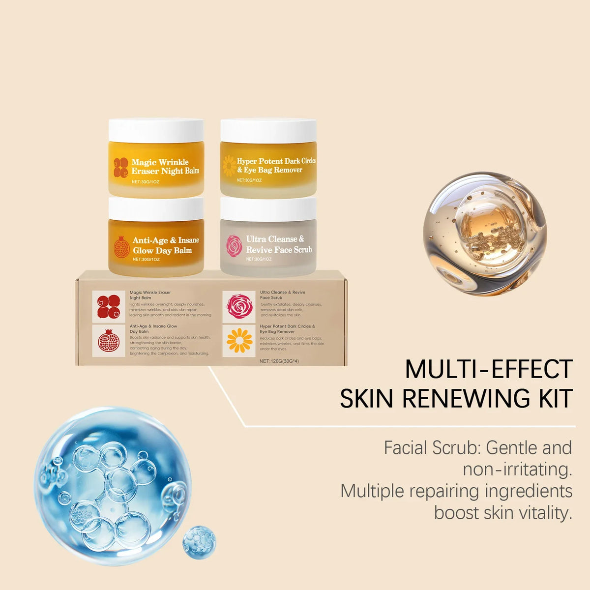 Day & Night Skincare Set – Moisturize, Brighten & Reduce Dark Circles