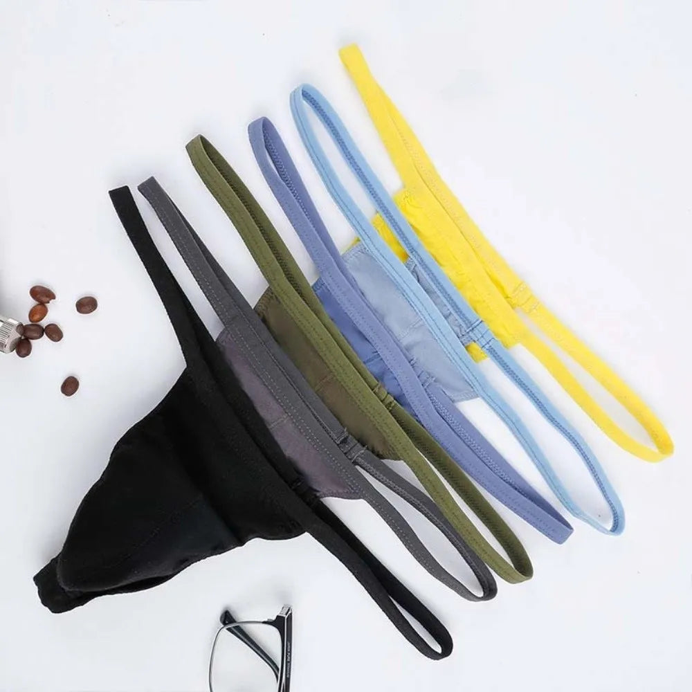 Men's Modal Thong Underwear – Breathable Low Waist G-String