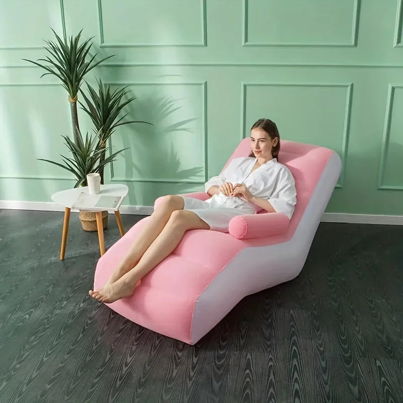 Inflatable S-Shaped Ergonomic Lounge Chair | Kids & Adults