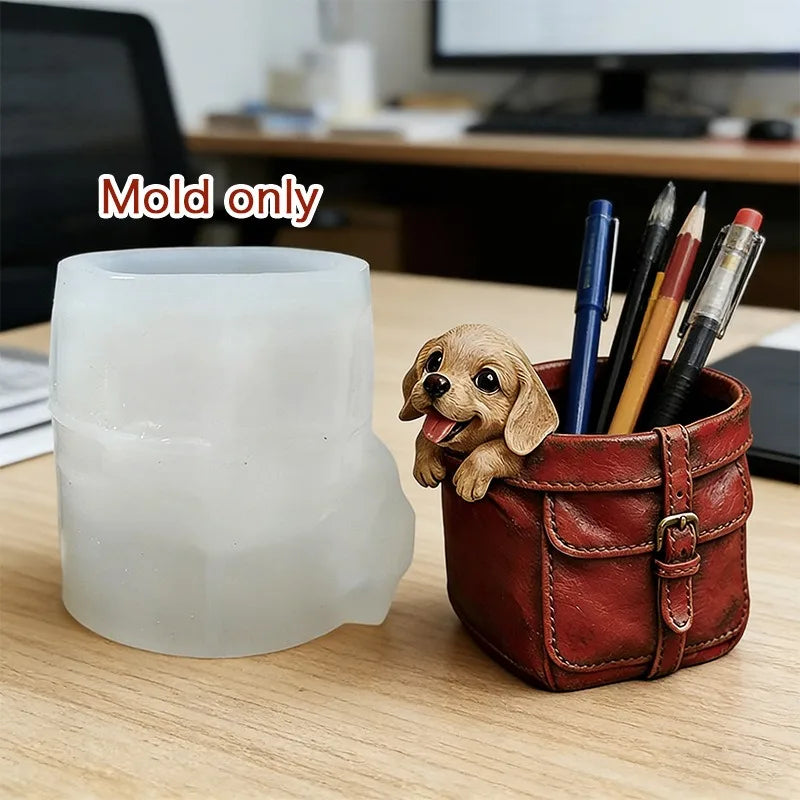 Dog Bag Flower Pot Silicone Molds DIY Succulent Plant Flowerpot Vases