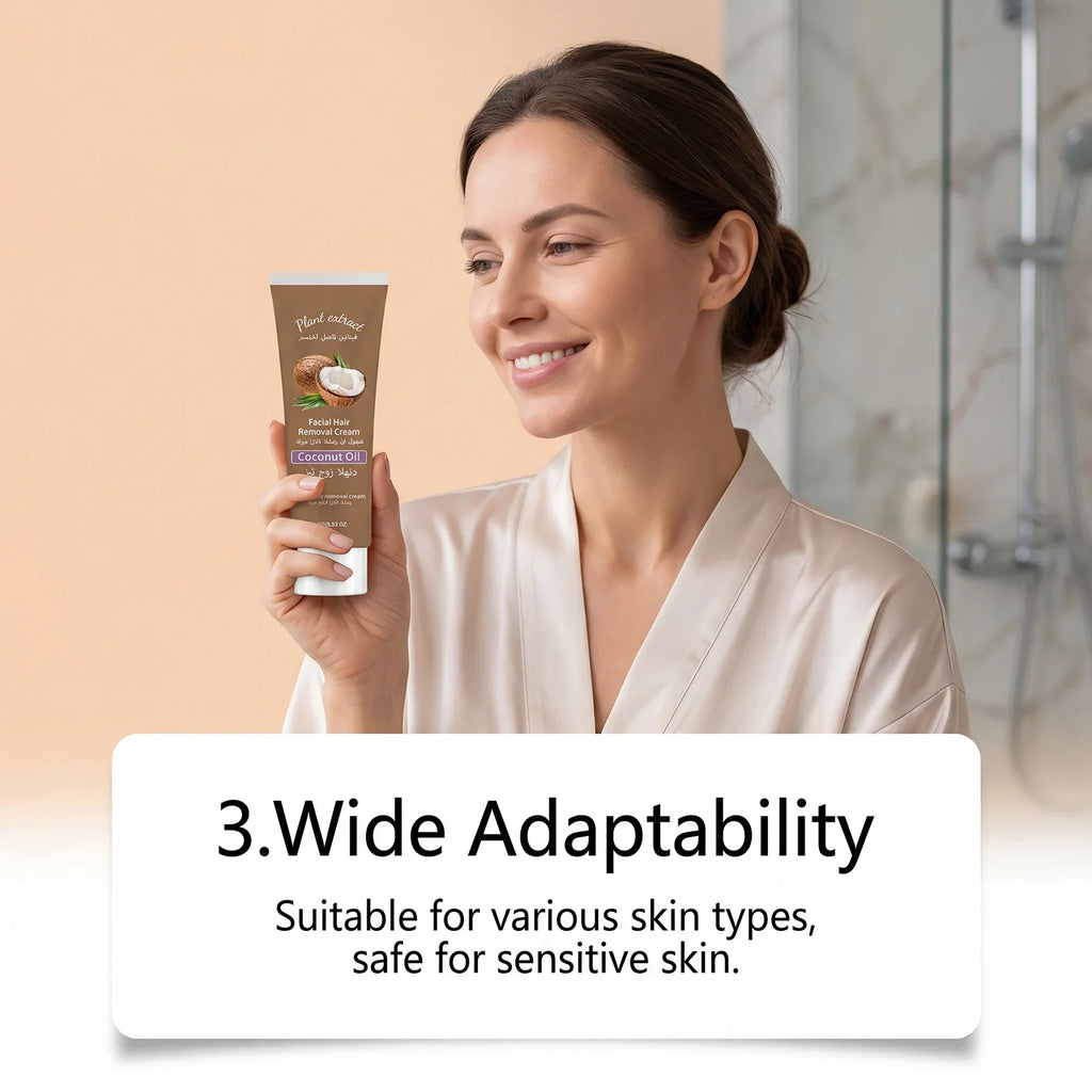 Mild Facial Hair Removal Cream – Smooth Skin, 100g