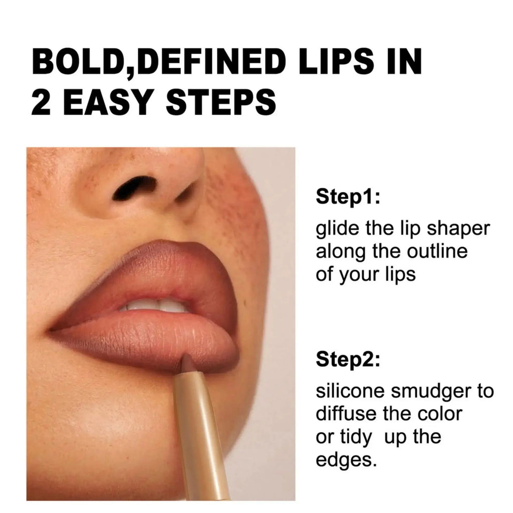 HANDAIYAN Dual-Ended Waterproof Matte Lip Liner & Smudge Brush