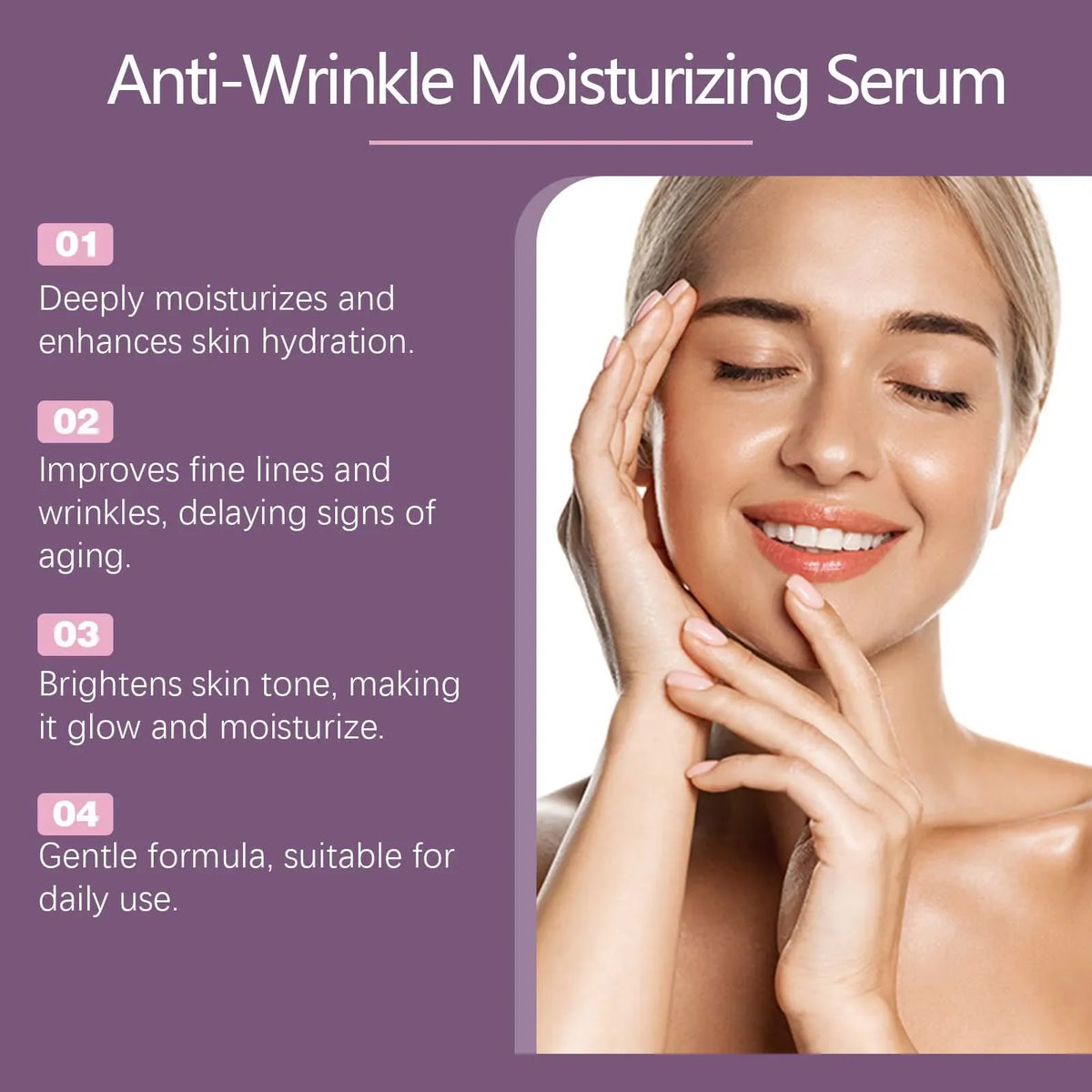 Hyaluronic Acid Vitamin Face Serum – Deep Moisture Essence