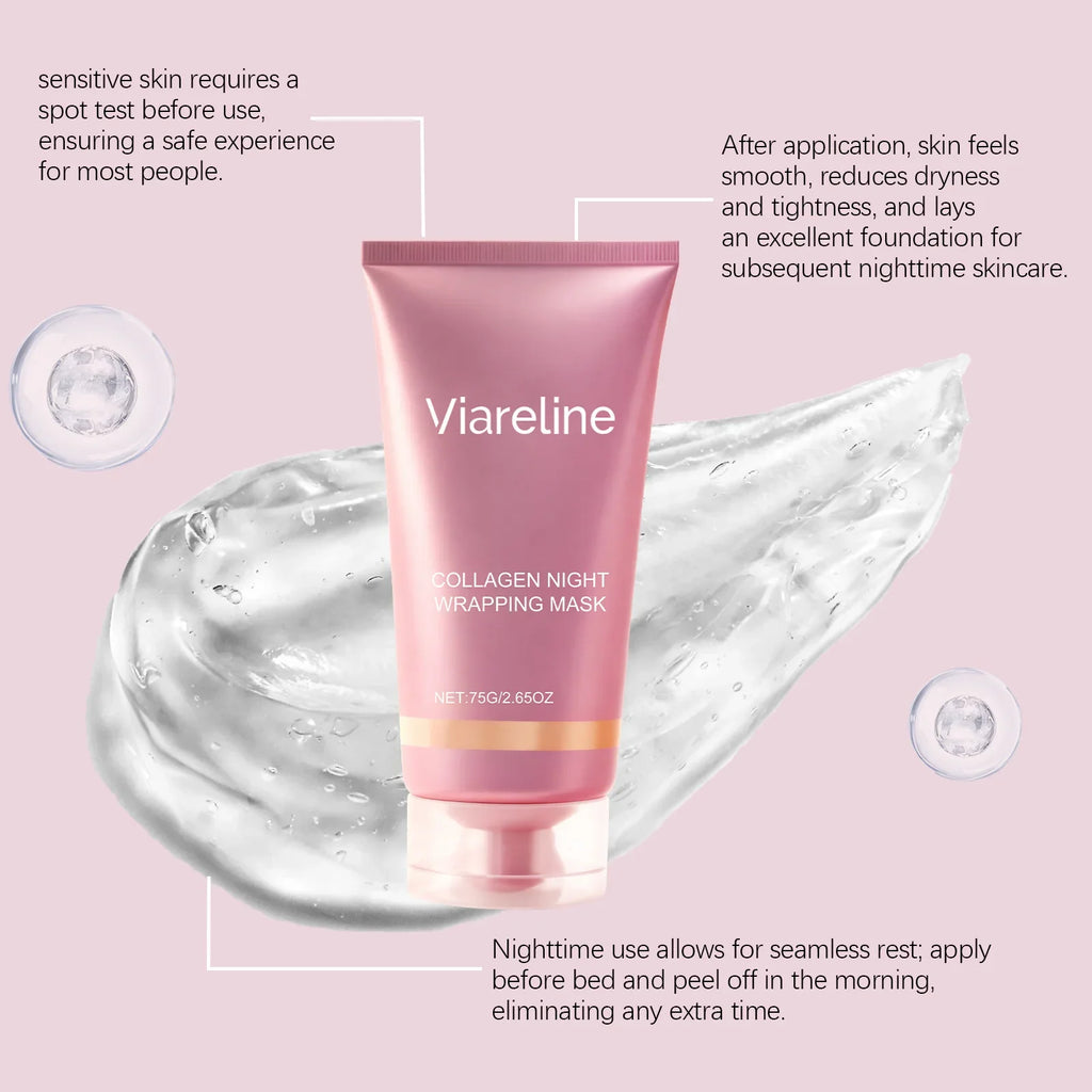 Viareline Collagen Peel Off Mask – Blackhead Removal & Glow