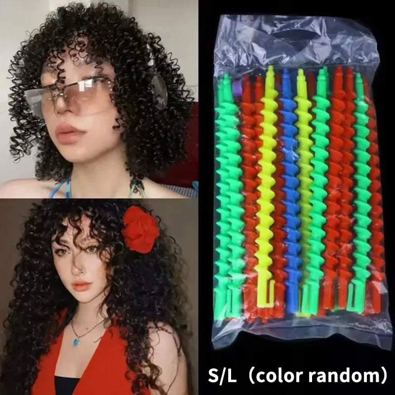 Spiral Perm Rods – Heatless Hair Curlers Set (20–22 Pcs)