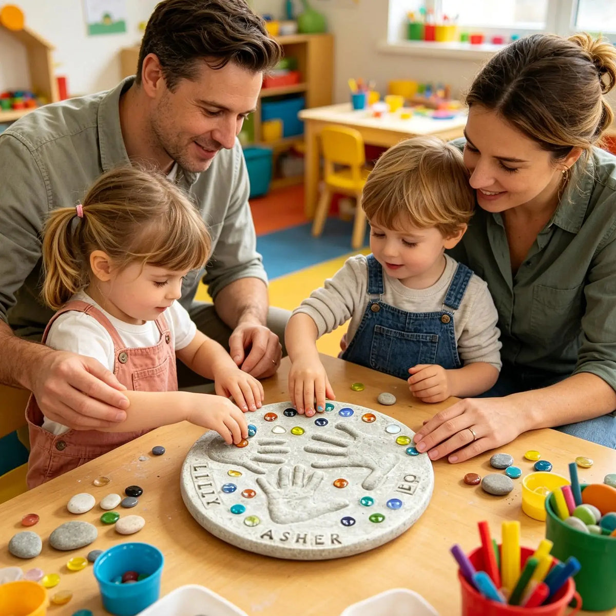 DIY Handprint Stepping Stone Kit – Family Garden Keepsake