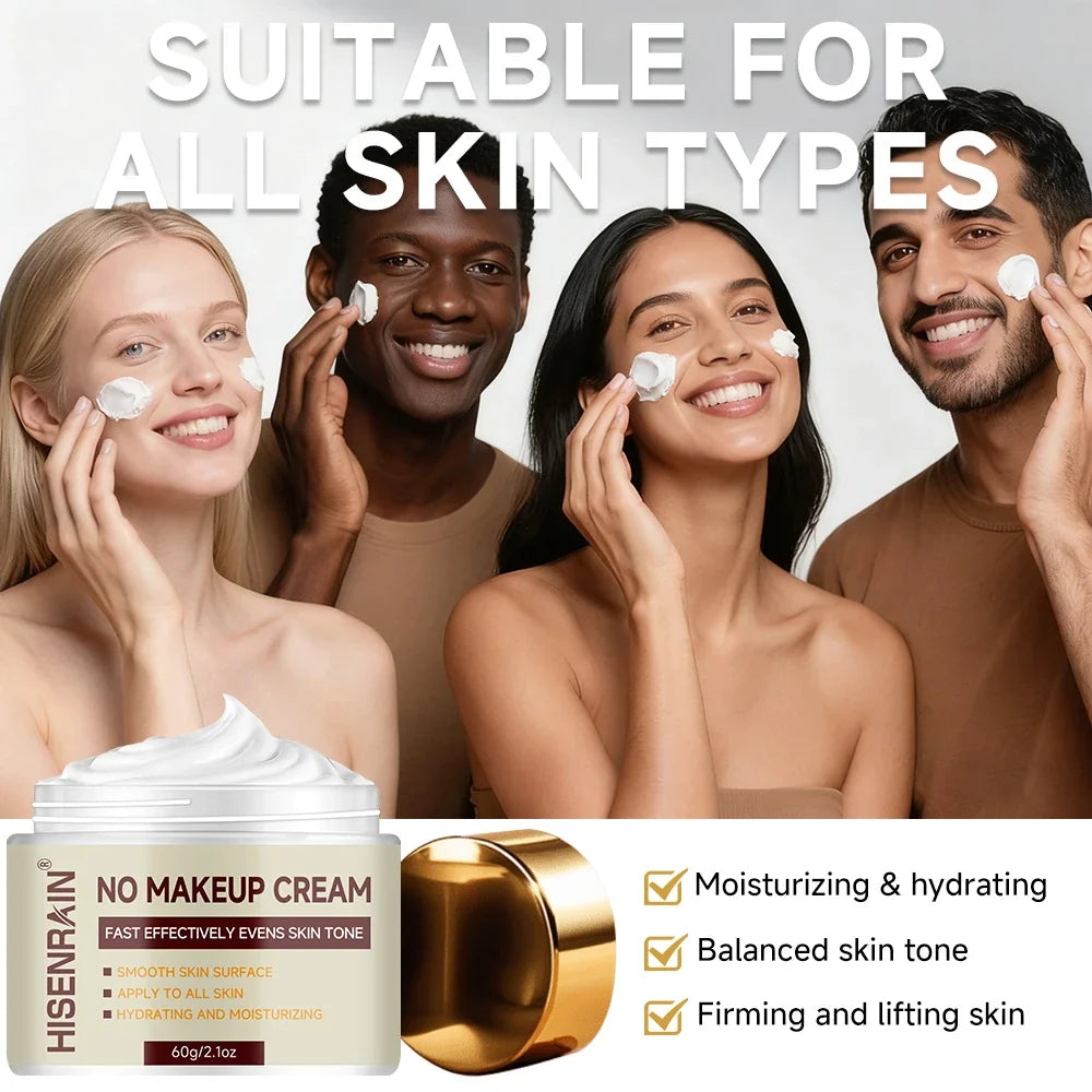 HISENRAIN Hyaluronic Acid BB Cream – Tone-Up Moisturizer