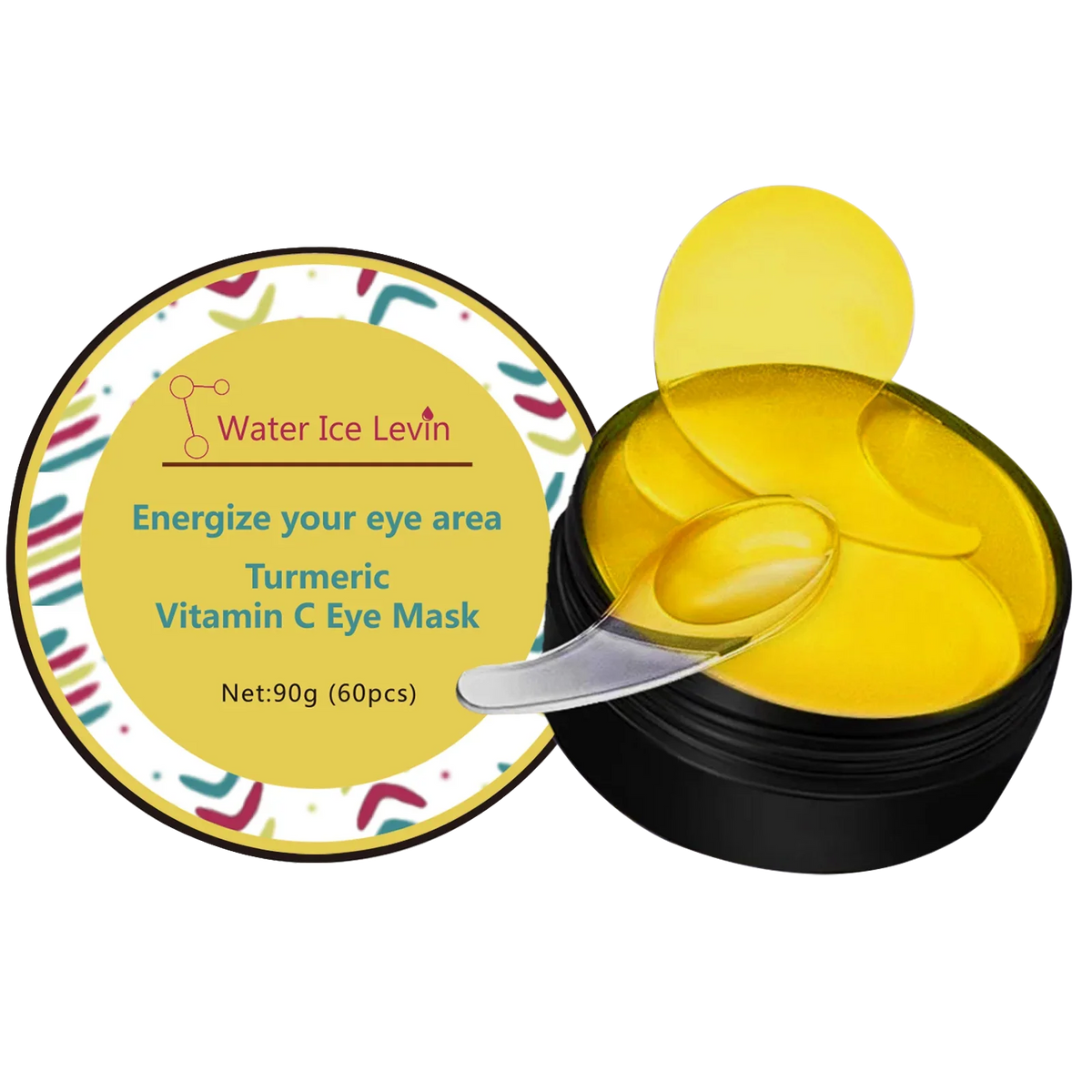 Turmeric Vitamin C Eye Masks – Firming & Brightening Patches