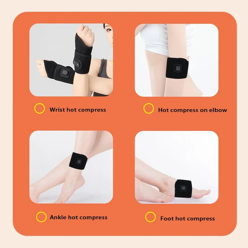 USB Heated Massage Wristband – Warming Wrist Support Wrap