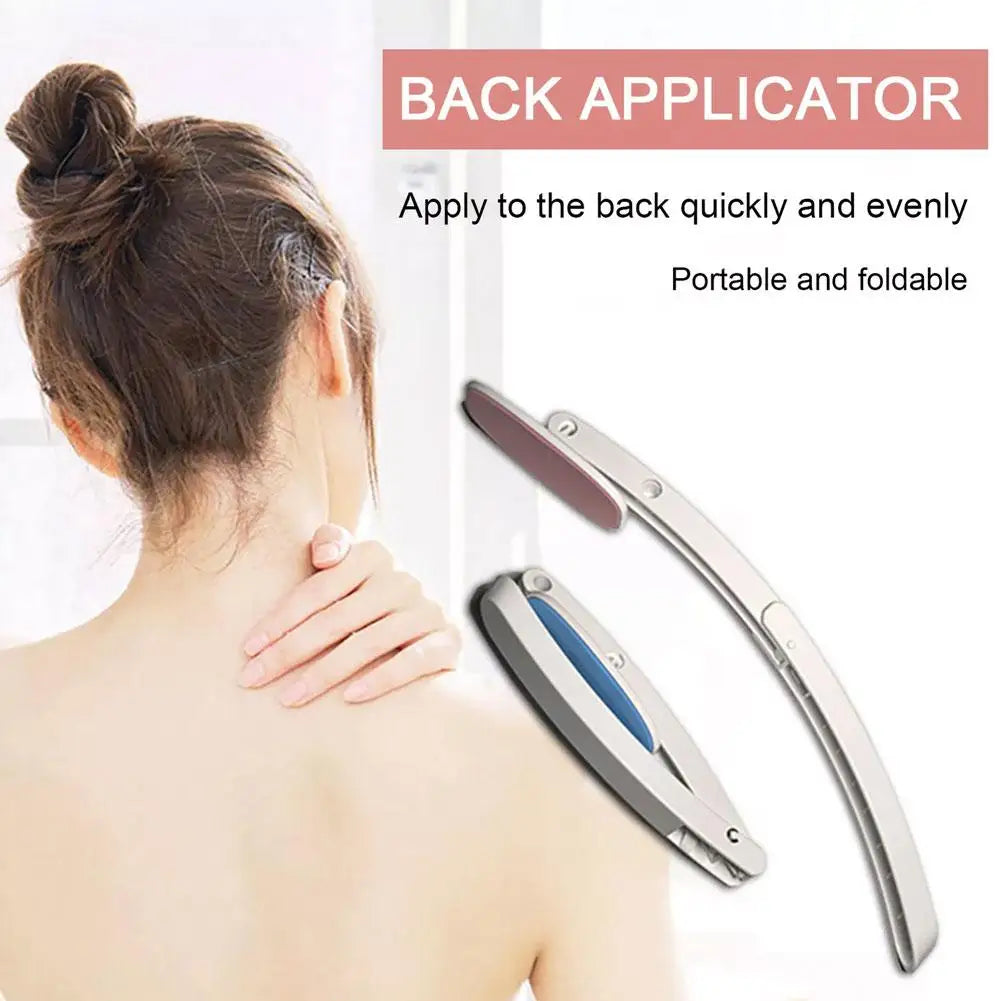 Foldable Back Lotion & Sunscreen Applicator – Long Handle