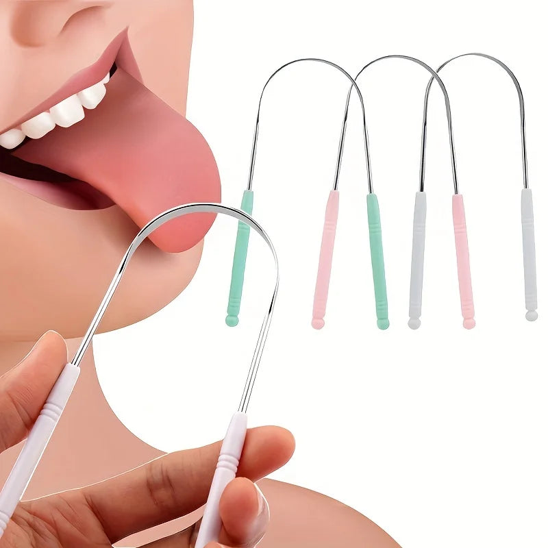 Stainless Steel Tongue Scraper & Cleaner | Oral Care Tool