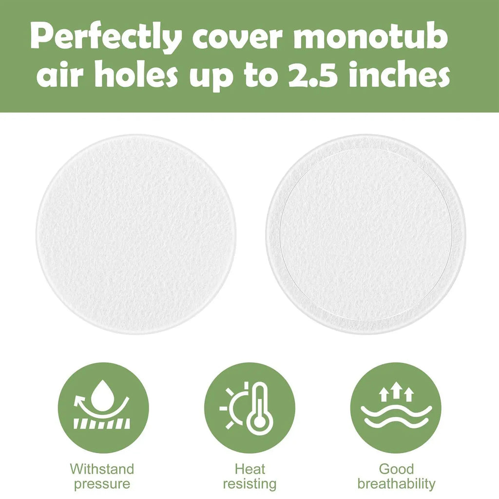 Mushroom Filter Discs 24-Pack – Moisture Preservation Pads