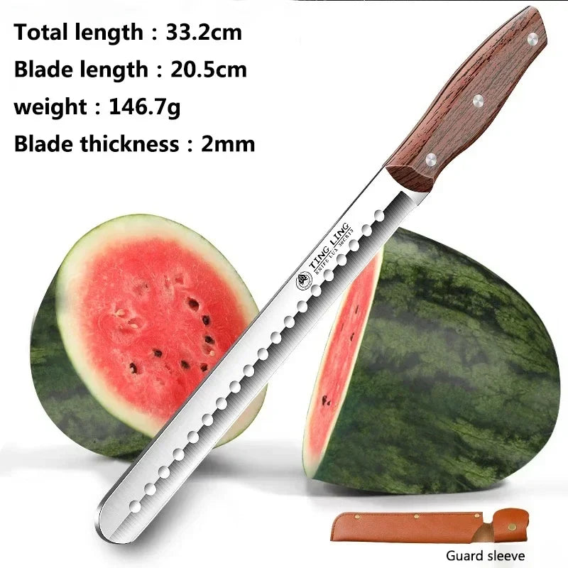PLYS Stainless Steel Watermelon Slicer & Fruit Knife