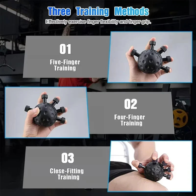 Five-Finger Grip Trainer & Wrist Exerciser | Portable Strengthener