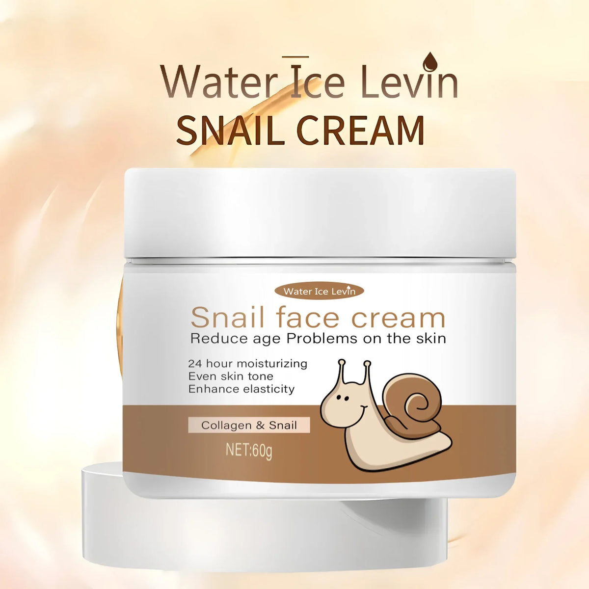 Snail Face Cream with Collagen & Retinol | 24H Moisturizing