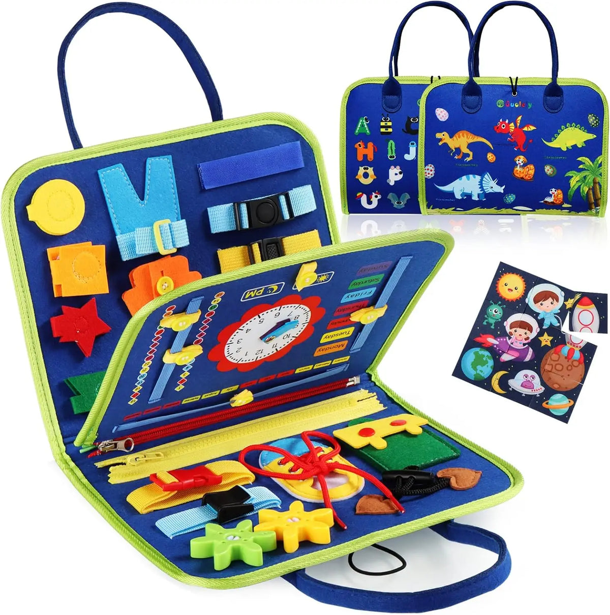 Montessori Busy Board 25-in-1 | Toddler Sensory Learning Toy