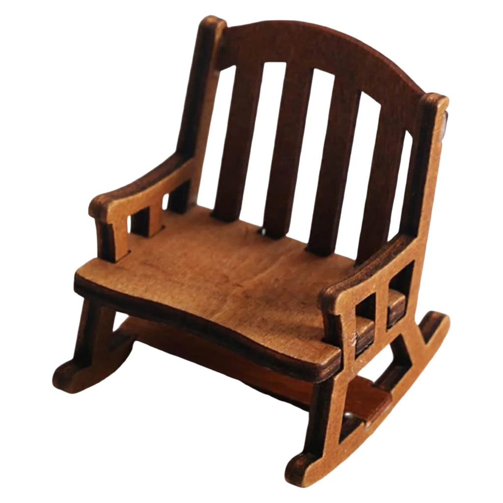 Christmas Miniature Wooden Chair Ornaments | Doll House Décor