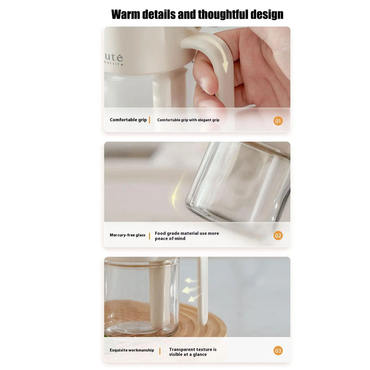 Seasoning Jars Clear Glass Containers Lids Airtight Storage Organizer