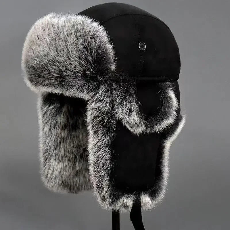 Winter Faux Fur Bomber Hat | Russian Ushanka Earflap Cap Unisex