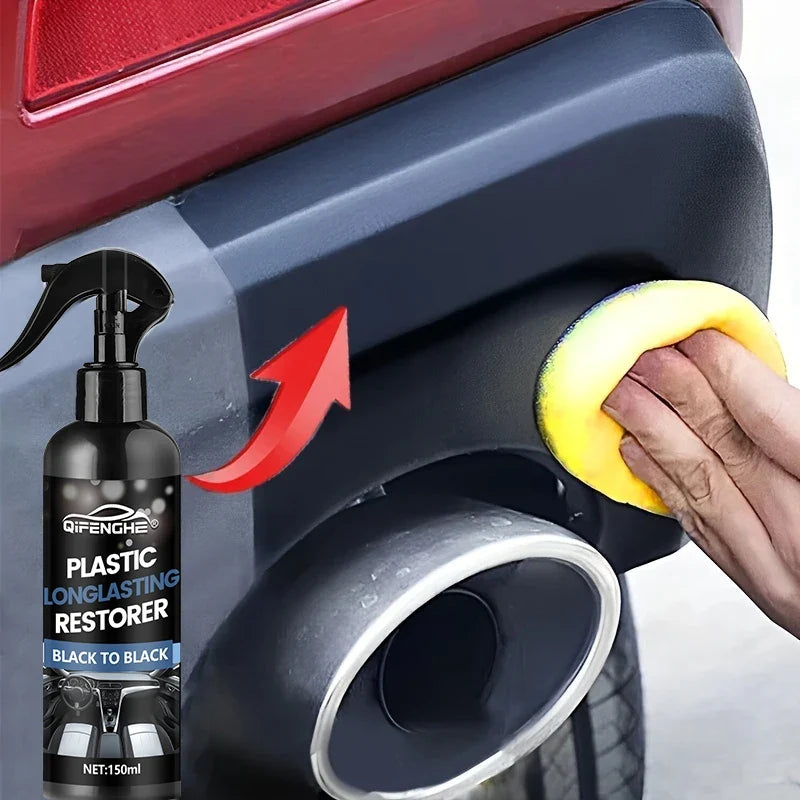 Car Plastic Restorer Coating – Refresh, Seal & Black Shine