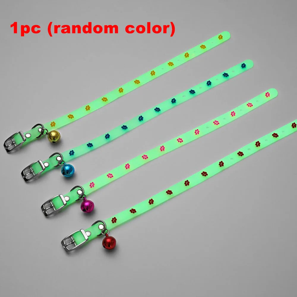 Luminous Cat Necklace Glowing Kitten Puppy Collar Anti-lost