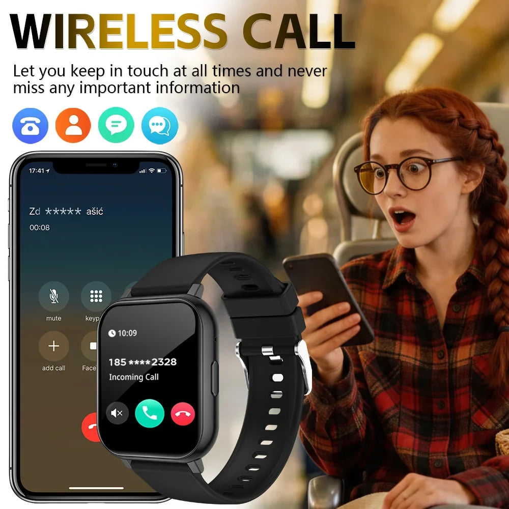 ERUN Men's Smart Watch – HD Display, Calling & Sports Tracker