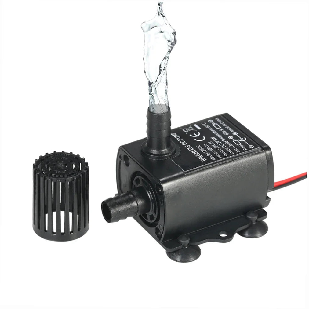 DC 12V 5W Mini Brushless Submersible Pump | 280L/H Aquarium