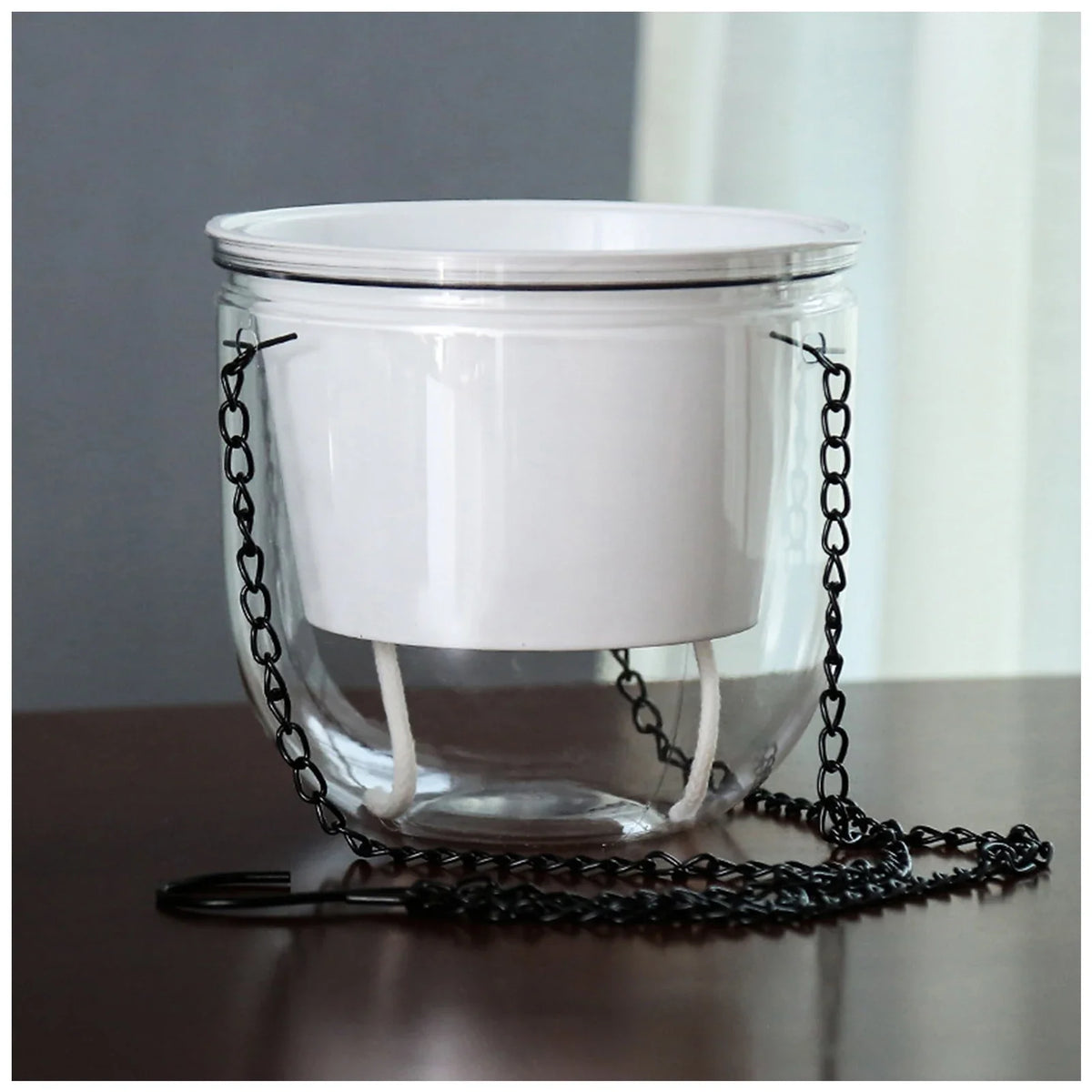 Self-Watering Hanging Desktop Flower Pot | Auto Wick Planter