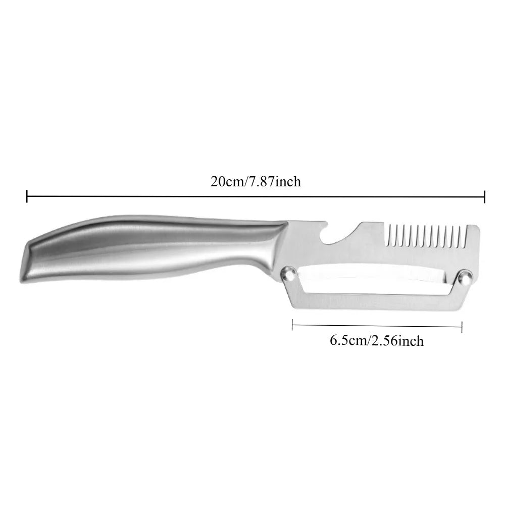 PLYS Stainless Steel Vegetable Peeler & Grater – Multifunctional