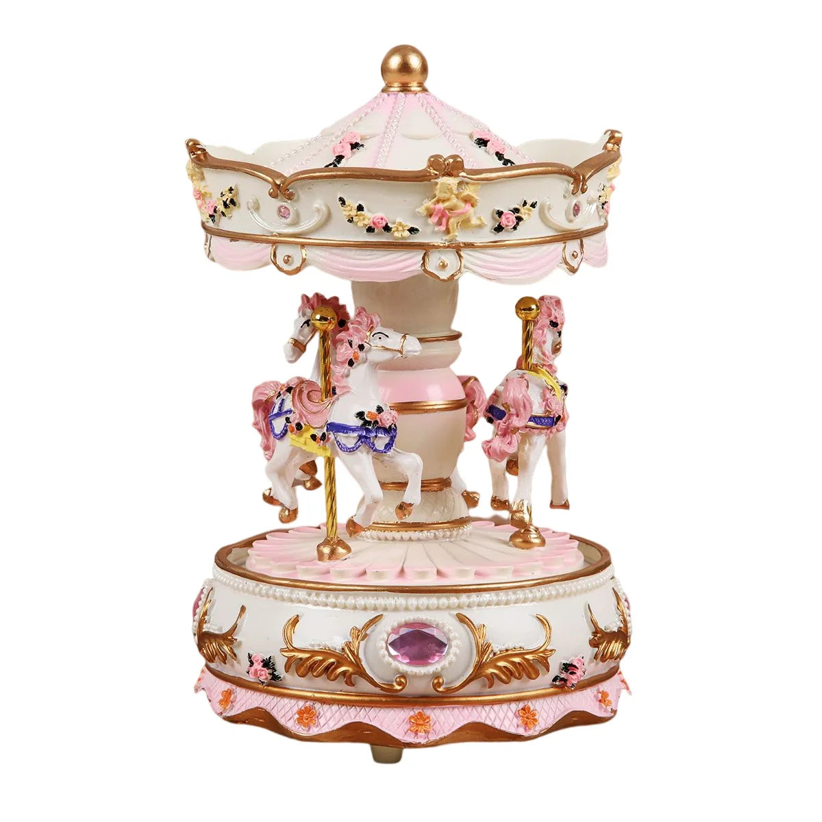 Luminous Carousel Music Box Little Girl Princess Classmate Heart