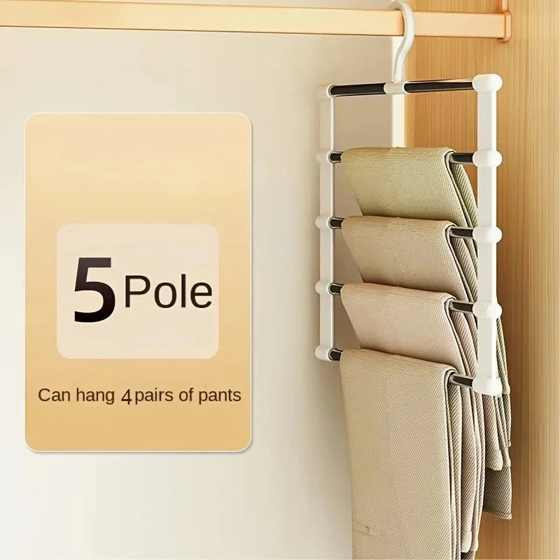 Multi-Layer Foldable Pants Hanger | Non-Slip Trouser Rack