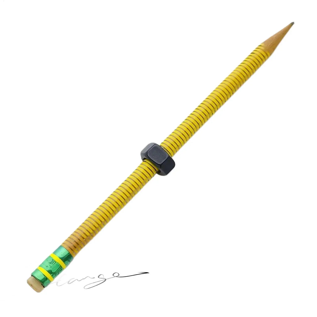Wooden Threaded Fidget Pencil with Sliding Nut | Focus Tool