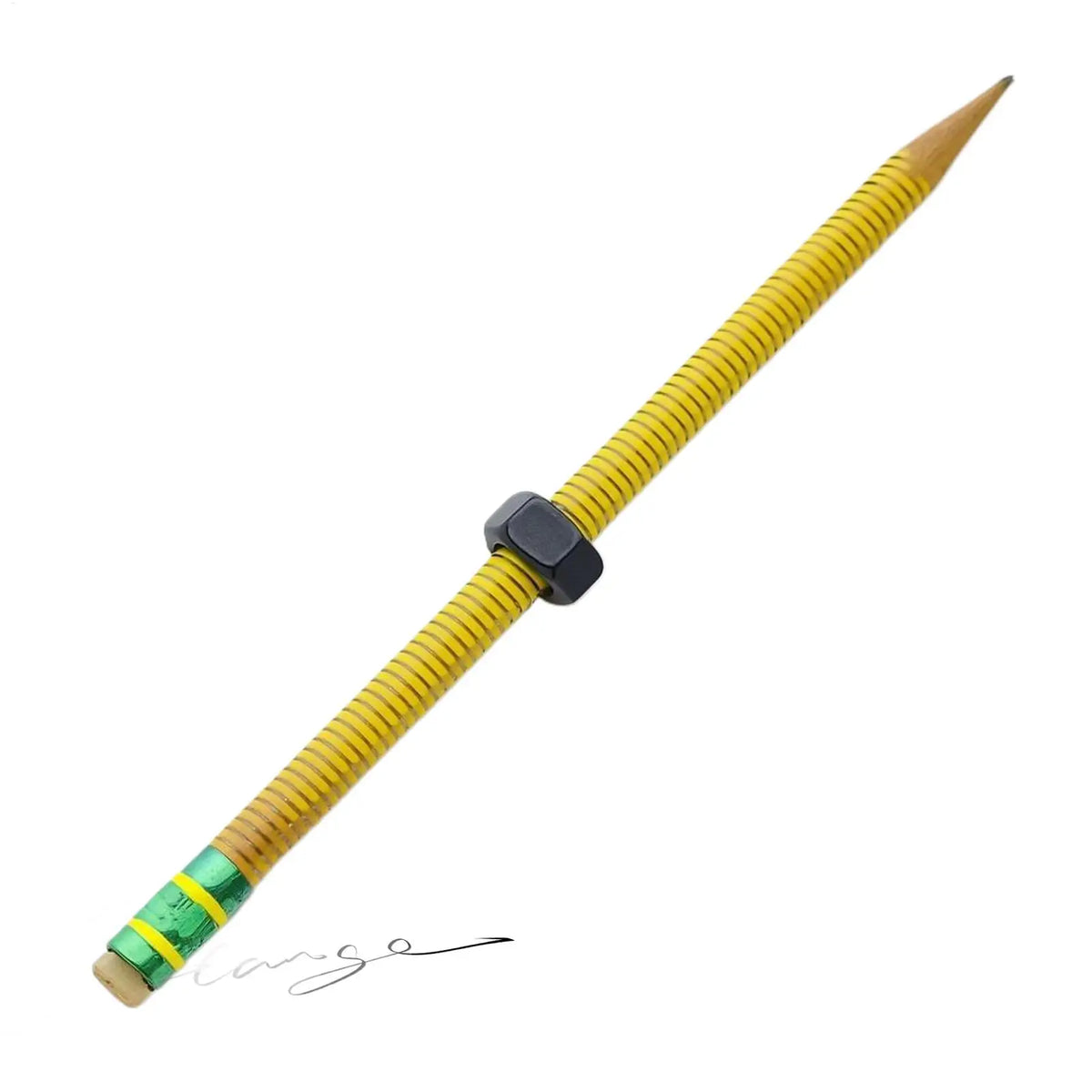 Wooden Threaded Fidget Pencil with Sliding Nut | Focus Tool