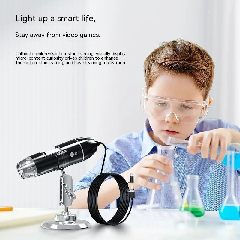 1600X WiFi Digital USB Microscope – 8 LED, iOS, Android & PC