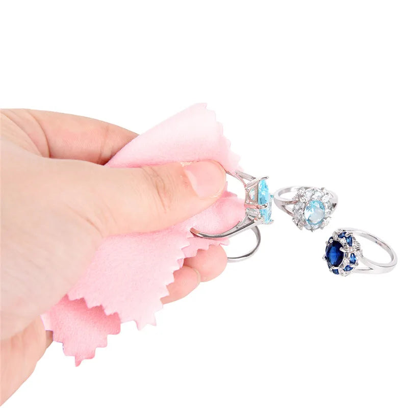 50-Pc Silver & Jewelry Polishing Cloth Set – Anti-Tarnish