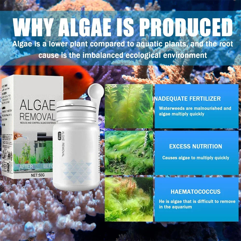 Aquarium Moss Remover Fish Tank Water Purification Algae Removal