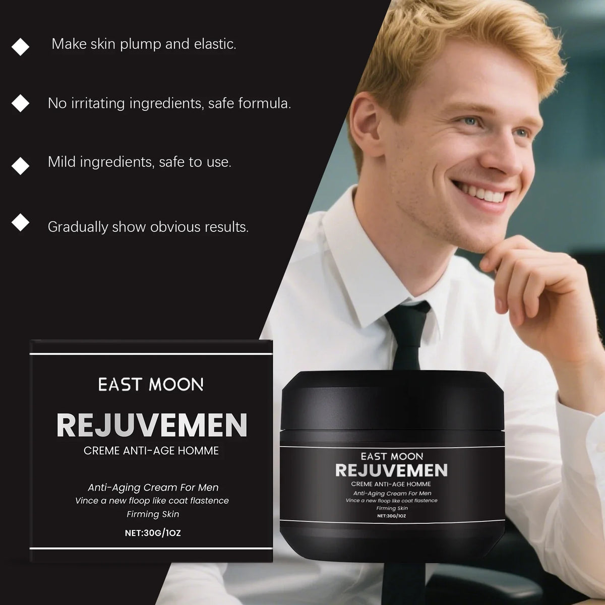 East Moon Men's Moisturizing Facial Cream – Hydrating 30g