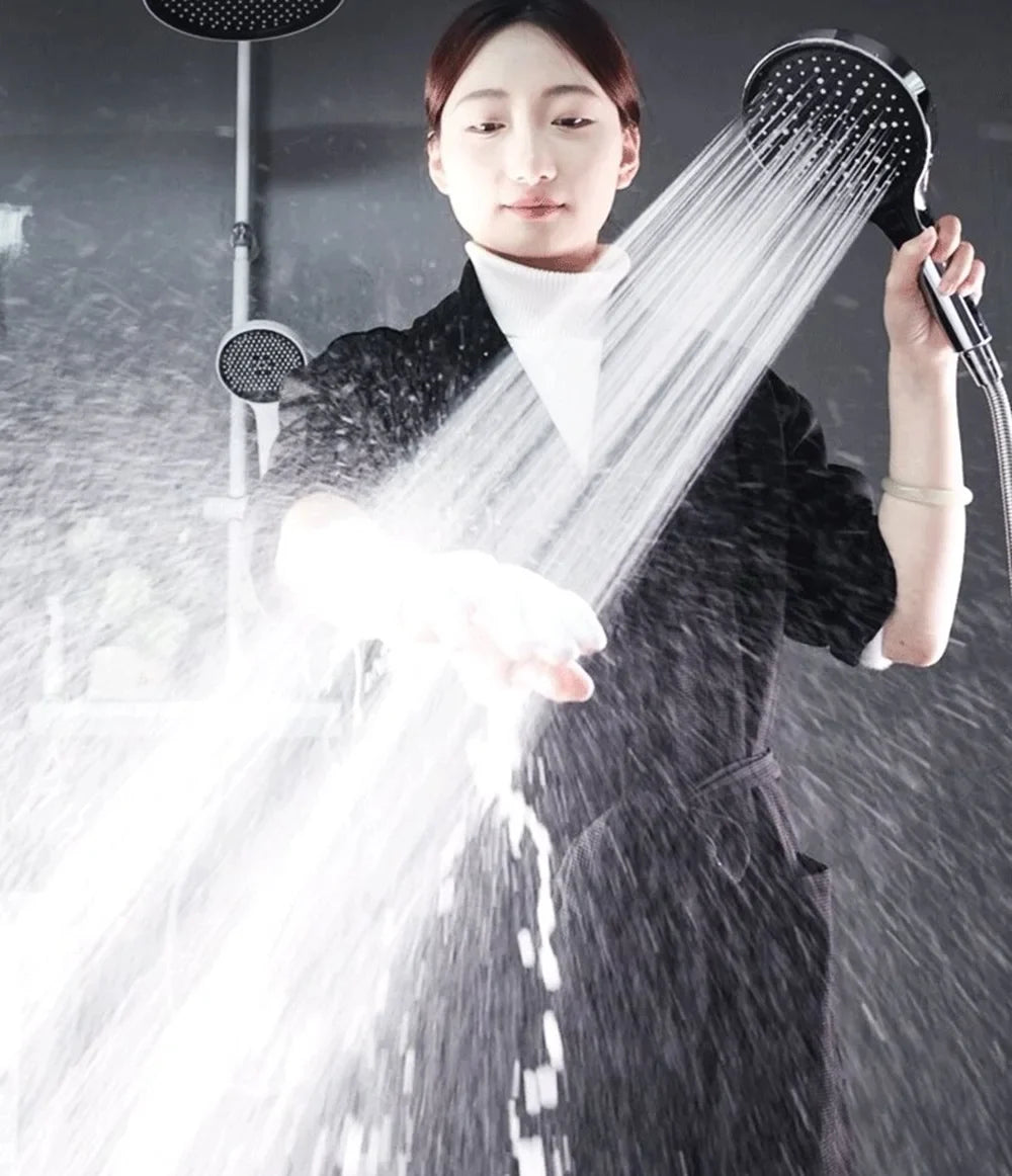 150mm Rainfall Shower Head – 3 Modes, High Pressure & Water Saving