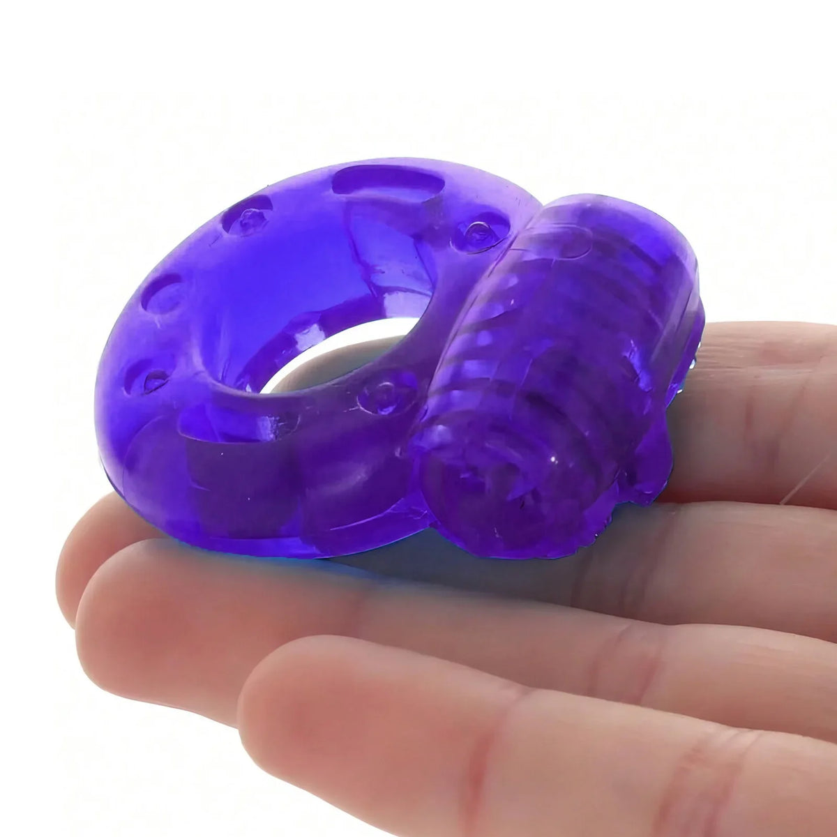Vibrating Couples Ring Set | Butterfly Crystal Design 2pcs