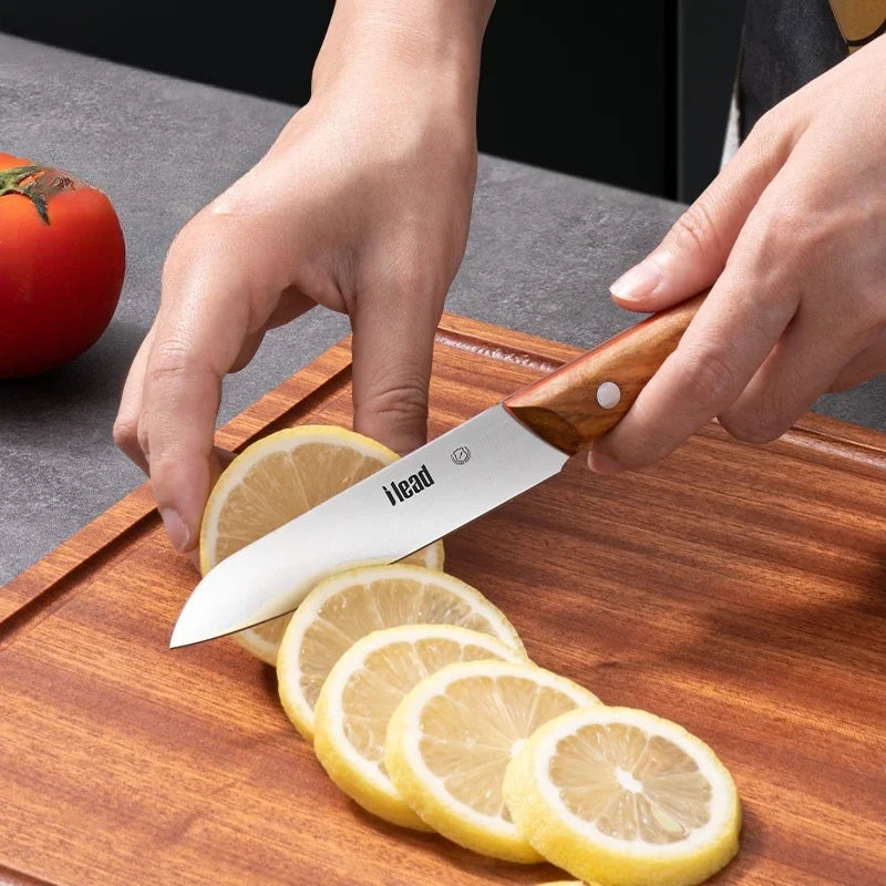 40Cr13 Stainless Steel Paring Knife – Rosewood Handle Fruit Knife