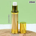 Refillable Airless Vacuum Pump Bottle 10ml 15ml 20ml | Gold Silver