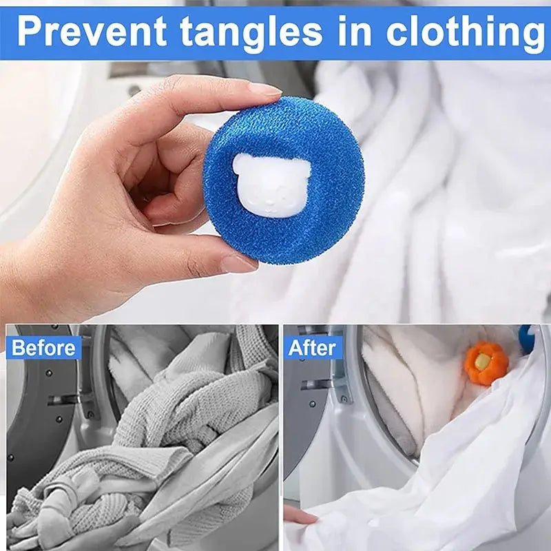 Reusable Pet Hair Remover Laundry Balls – Lint & Fur Catcher